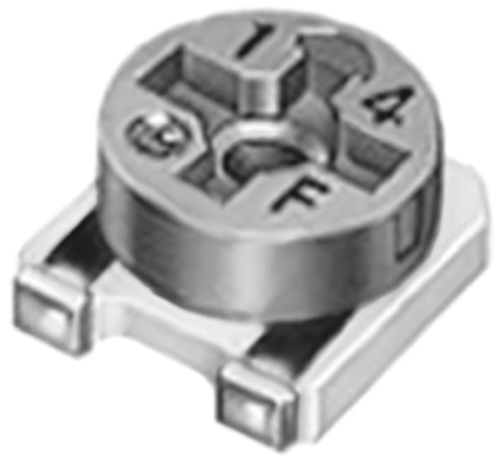 Potentiomètre trimmer Murata série PVM4 10kΩCMS 1 tour Réglage par le dessus