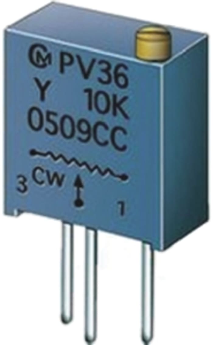 500Ω, Through Hole Trimmer Potentiometer 1/2W Murata