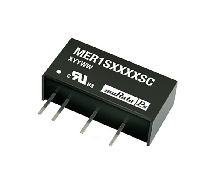 Murata Power Solutions MER1 DC-DC Converter, 12V dc/ 84mA Output, 21.6 → 26.4 V dc Input, 1W, Through Hole,