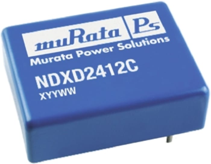 Murata Power Solutions NDX Isolated DC-DC Converter, ±5V dc/ ±750mA Output, 18 → 36 V dc Input, 7.5W, Through