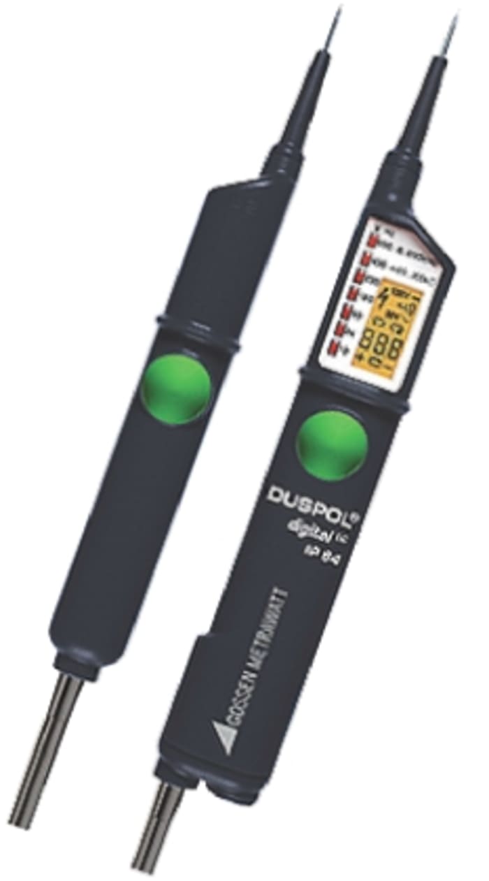 Gossen Metrawatt M611A, LCD, LED Voltage Indicator, 750V, Continuity Check, Battery Powered, CAT IV 500 V