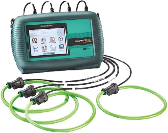 Gossen Metrawatt MAVOWATT 20 Set 4 Power Quality Analyser, 3-Phase, 600V ac Max