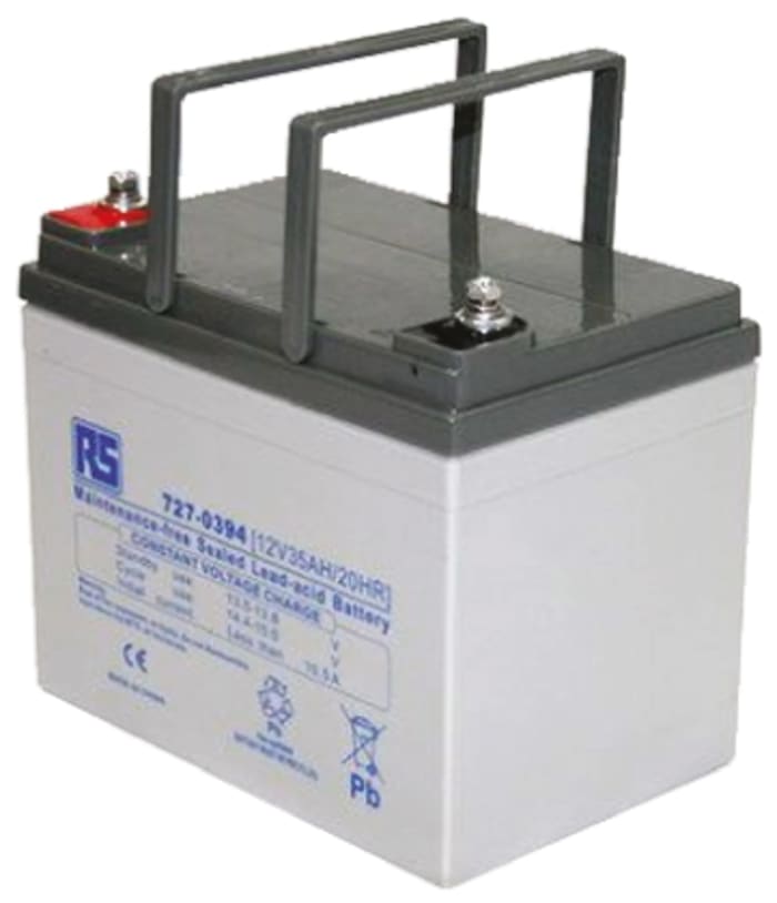 RS PRO 12V T6 Sealed Lead Acid Battery, 35Ah