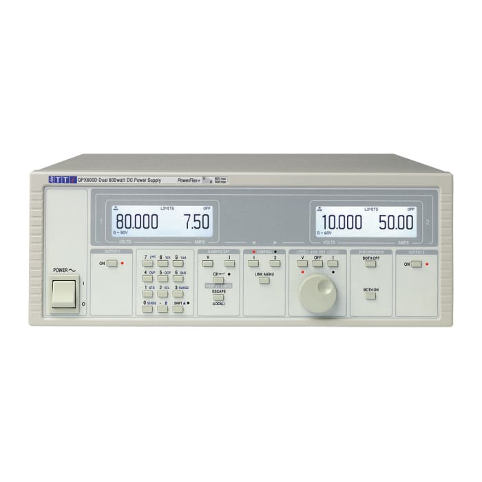 Aim-TTi Digital Bench Power Supply, 0 → 80V, 0 → 50A, 2-Output, 600W - UKAS Calibrated