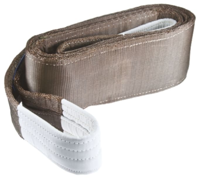 RS PRO 5m Brown Lifting Sling Webbing, 6t