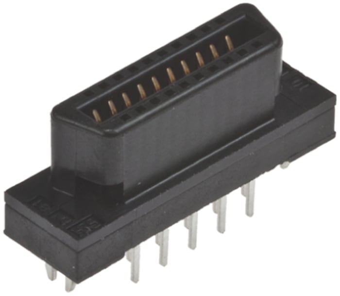 Hirose FX2 Series Straight Through Hole Mount PCB Socket, 52-Contact, 2-Row, 1.27mm Pitch, Solder Termination