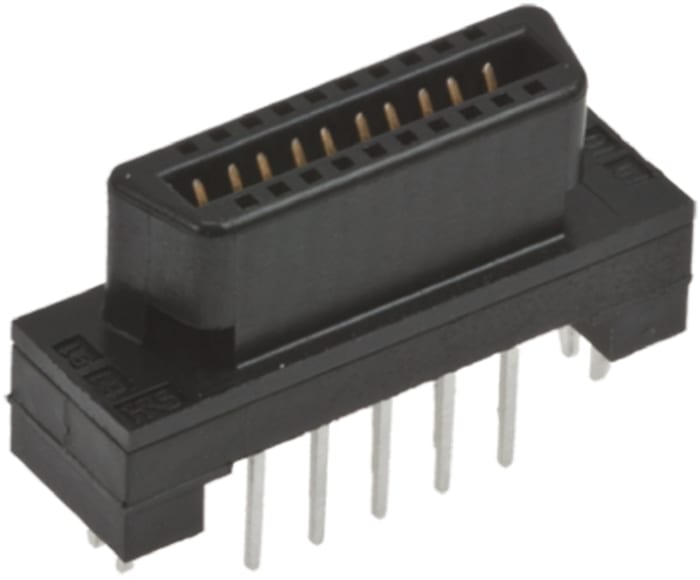 Hirose FX2 Series Straight Through Hole Mount PCB Socket, 52-Contact, 2-Row, 1.27mm Pitch, Solder Termination