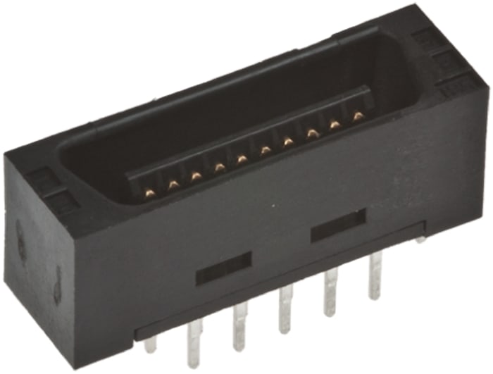 Hirose FX2 Series Straight Through Hole PCB Header, 32 Contact(s), 1.27mm Pitch, 2 Row(s)