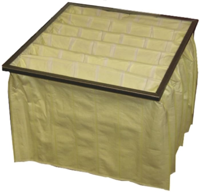 RS PRO PP Bag Filter, F8 Grade, 14 MERV Rating, 592 x 592 x 380mm