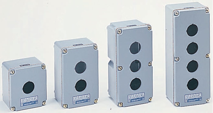 IP66 2 way metal pushbutton enclosure