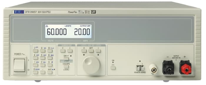 Aim-TTi QPX Series Digital Bench Power Supply, 0 → 60V, 0 → 50A, 1-Output, 1.2kW - UKAS Calibrated