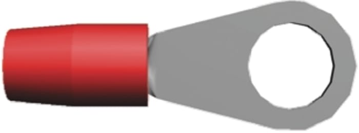 TE Connectivity, TERMINYL Insulated Ring Terminal, M10 Stud Size, 6.6mm² to 10.5mm² Wire Size, Red