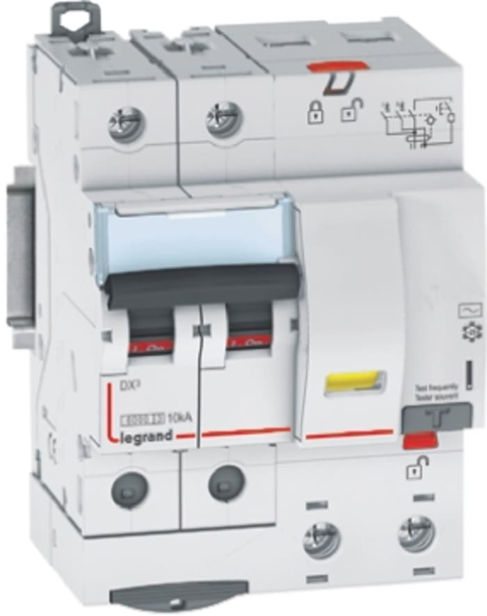 Legrand DX3 RCD, 20A, 1+N Pole, 30mA, Type AC