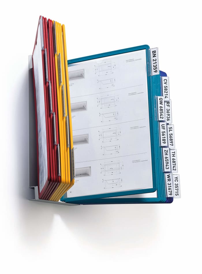 Durable Blue, Green, Red, Yellow A4 Presentation Folder