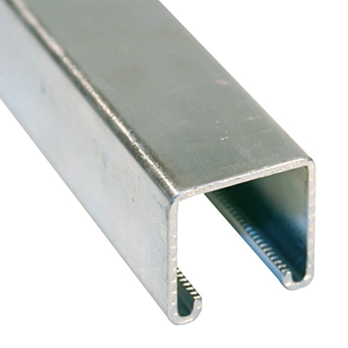 Unistrut 41 x 41mm Galvanised Steel Strut, 3m Long