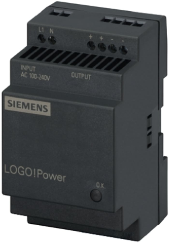 Alimentation à découpage Siemens, série LOGO!POWER, 12V c.c.out 1.9A, 23W