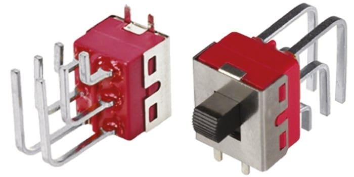 RS PRO PCB Slide Switch DPDT Latching 5 A @ 28 V dc Slide