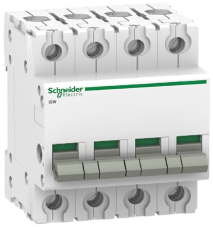 Interrupteur-sectionneur Schneider Electric, 4P, 100A, 415V c.a.