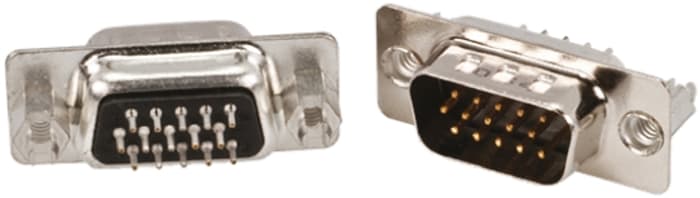 Amphenol Communications Solutions 10090928 26 Way Through Hole D-sub Connector Plug, 2.29mm Pitch