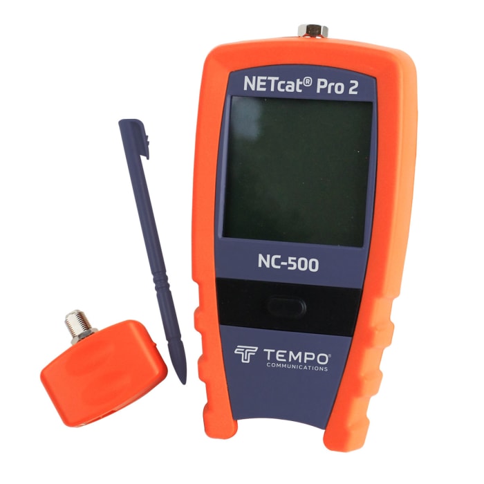 NC500 Tempo Tempo Cable Tester Coaxial, STP, UTP, NC500 7361844 RS Components