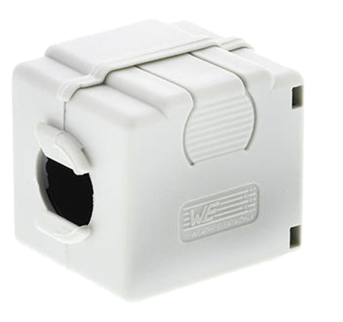 Wurth Elektronik Openable Ferrite Sleeve, 28 x 31 x 35.1mm, For EMI Suppression, Apertures: 1, Diameter 12.5mm