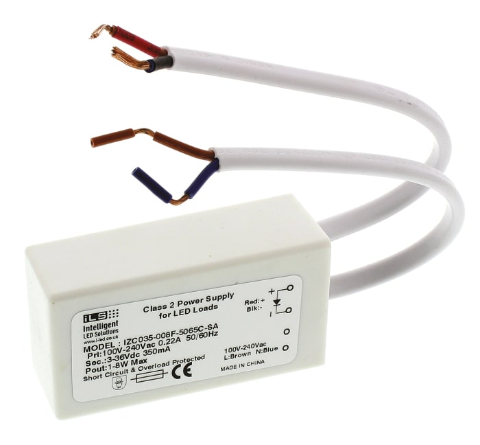 ILS LED Driver, 3 → 36V Output, 8W Output, 350mA Output, Constant Current
