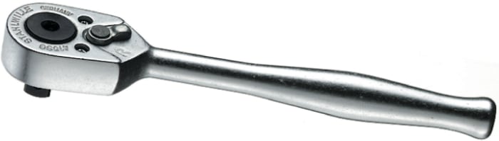STAHLWILLE 1/4 in Square Socket Wrench with Ratchet Handle, 117 mm Overall