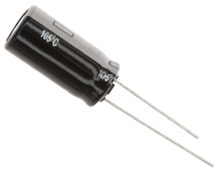 NIC Components 100μF Aluminium Electrolytic Capacitor 25V dc, Radial, Through Hole - NRSZ101M25V6.3X11F