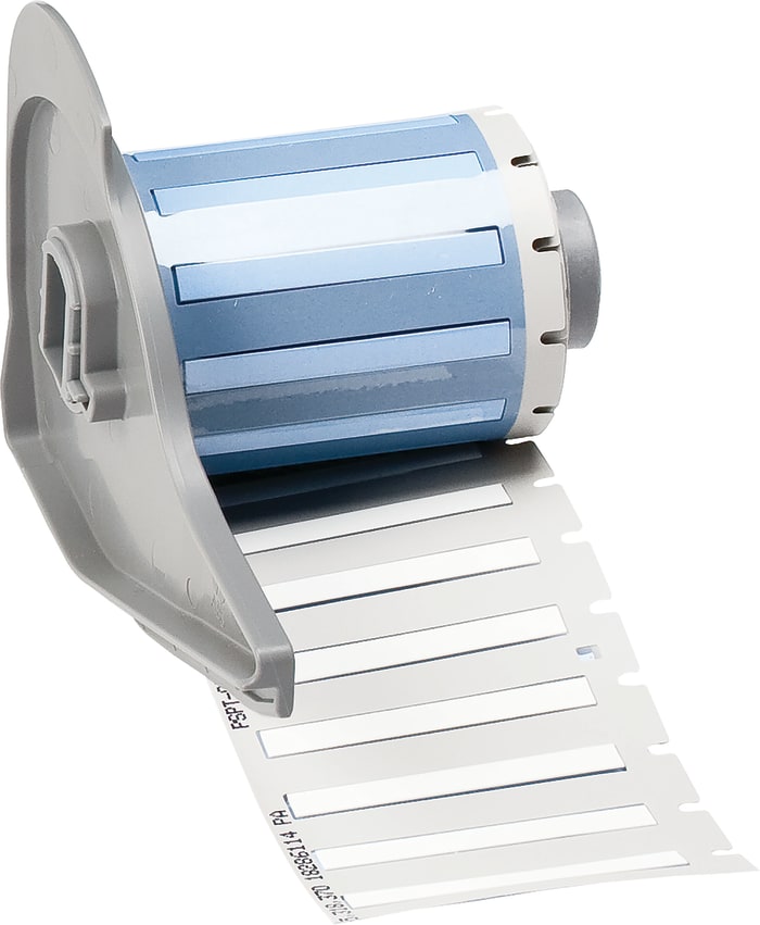 Brady B-342 PermaSleeve White Heatshrink Labels, 44.45mm Width, 4.62mm Height, 100 Qty