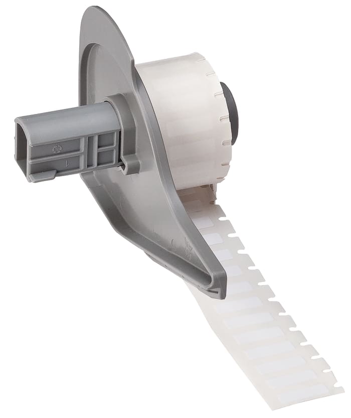 Brady B-423 Polyester White Label Roll, 16.51mm Width, 5.08mm Height