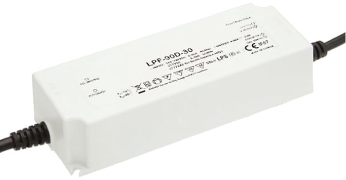 MEAN WELL LED Driver, 48V Output, 90.24W Output, 1.88A Output, Constant Voltage