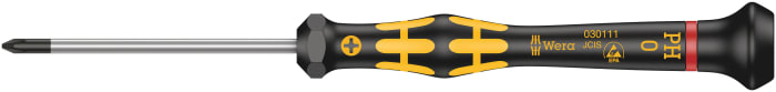 Wera Phillips Precision Screwdriver, PH0 Tip, 60 mm Blade, 157 mm Overall