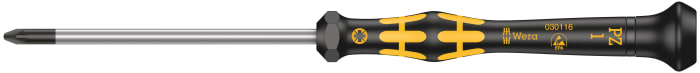 Wera Pozidriv Precision Screwdriver, PZ1 Tip, 80 mm Blade, 177 mm Overall