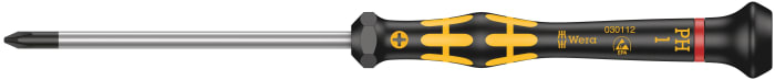 Wera Phillips Precision Screwdriver, PH1 Tip, 80 mm Blade, 177 mm Overall