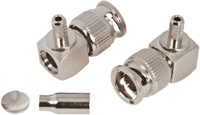 RS PRO, Plug Cable Mount, 75Ω, Crimp Termination, Right Angle Body