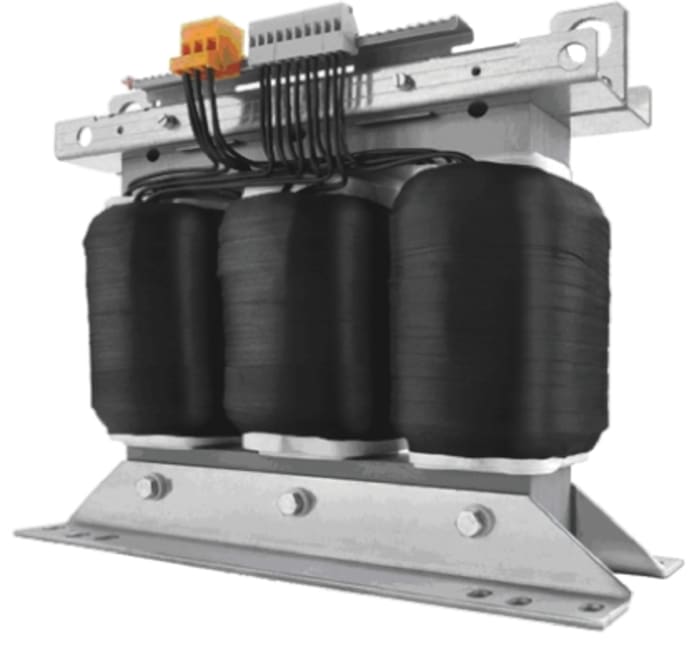 Block 30kVA DIN Rail Transformer, 3 x 400V ac Primary, 3 x 400V ac Secondary