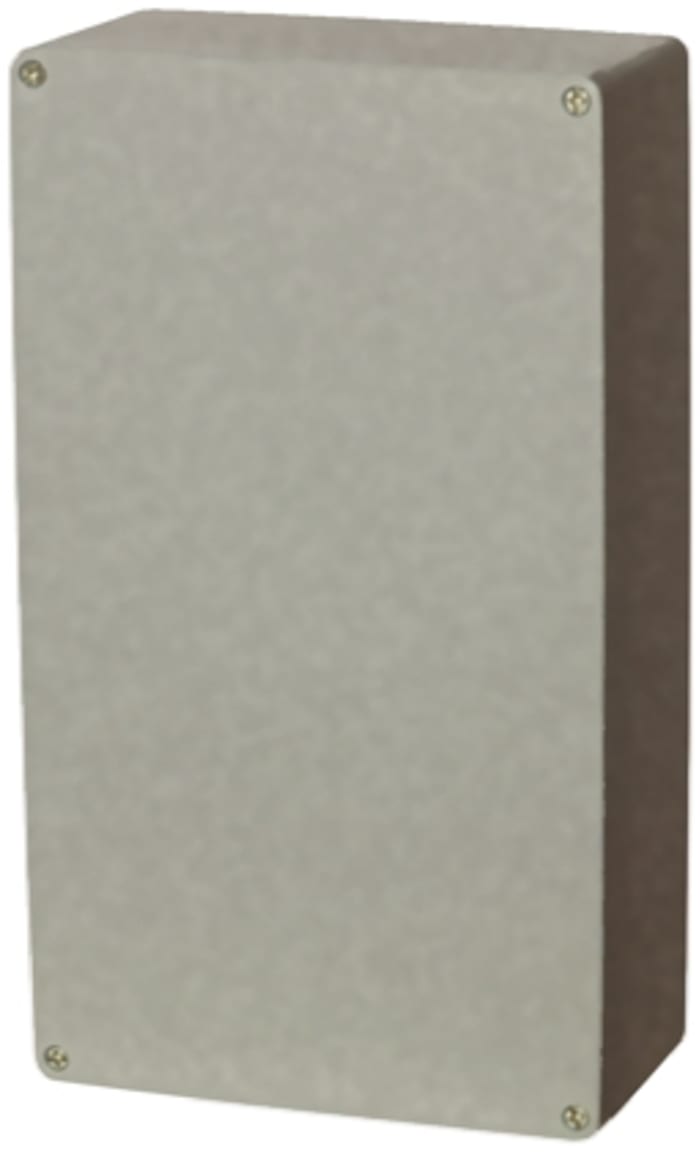 Boîtier Fibox Euronord en Aluminium, 401 x 230 x 110mm, Argent