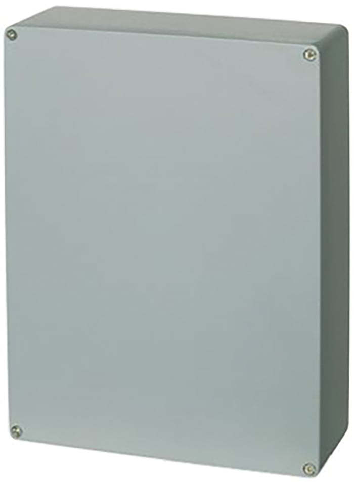 Fibox Euronord Series Unpainted Aluminium Enclosure, IP66, IP67, IP68, Unpainted Lid, 402.5 x 310 x 180mm