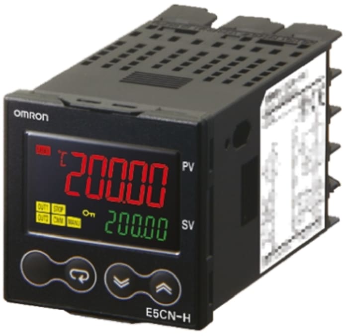 Omron E5CN Panel Mount PID Temperature Controller, 48 x 48mm, 2 Output SSR, Solid State Relay, Logic, 100 → 240 V ac