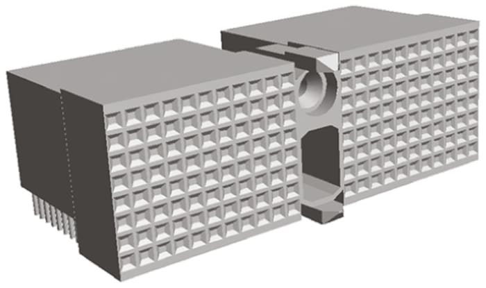 TE Connectivity, Z-PACK HM 2mm Pitch Hard Metric Type D Backplane Connector, Female, Right Angle, 25 Column, 8 Row, 176