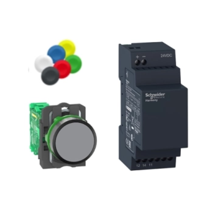 Schneider Electric Harmony XB5R Series Push Button, Panel Mount, 22mm Cutout