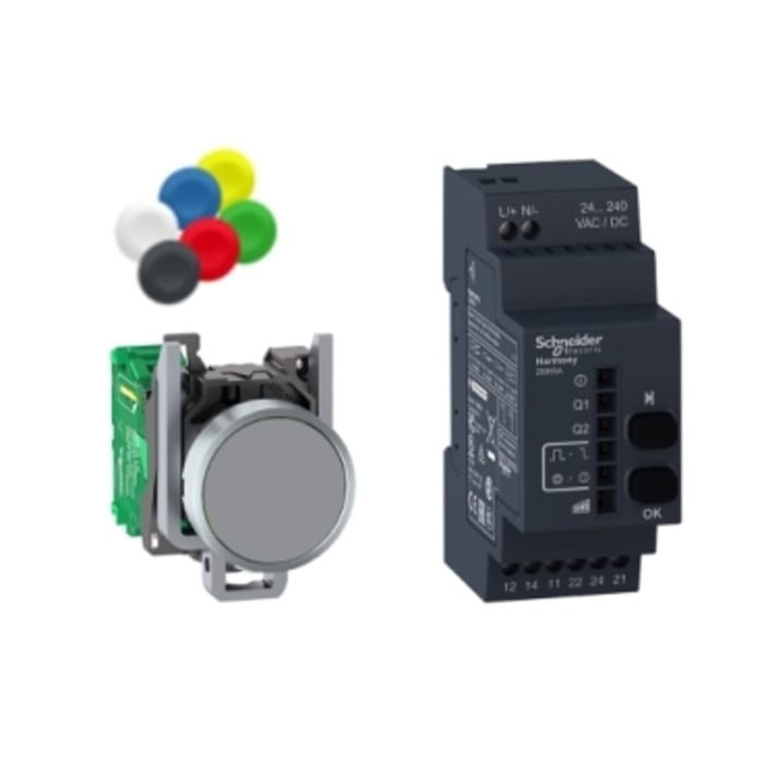 Schneider Electric Harmony XB5R Series Push Button, Panel Mount, 22mm Cutout