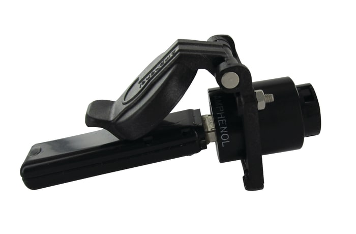 Amphenol Socapex Straight, Jam Nut, Female to Male- Single Port Type A 2.0 IP54 USB Connector