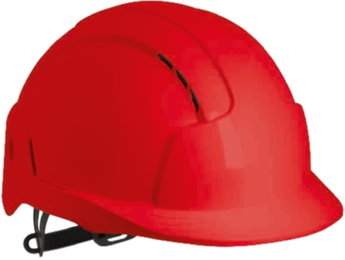 JSP EVOLite Red Safety Helmet, AdjustableVentilated