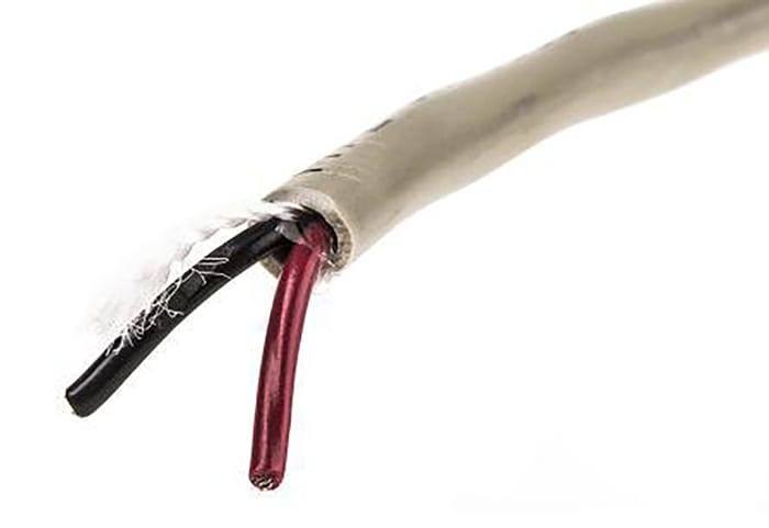Câble de données Alpha Wire, 2x 0,56 mm², 20 AWG, Non blindé, 50m