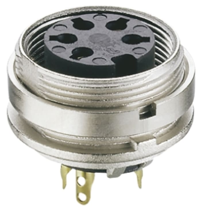 Lumberg, KGV 5 Pole M16 Din Socket, DIN EN 60529, 5A, 250 V ac IP40, Female, Panel Mount