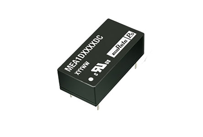 Murata Power Solutions MEA1 Isolated DC-DC Converter, ±9V dc/ ±56mA Output, 4.5 → 5.5 V dc Input, 1W, Through