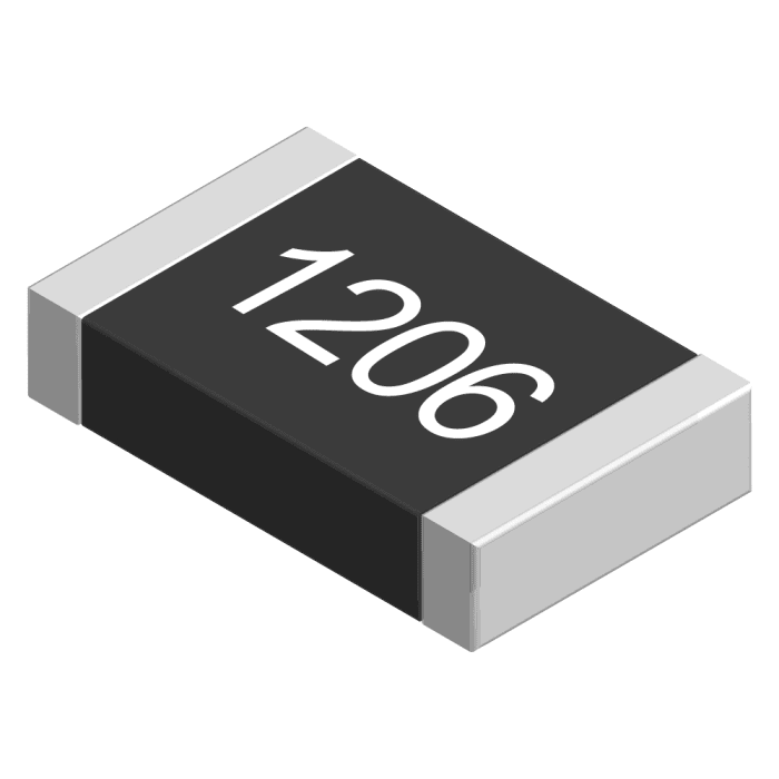SMD 1206 thick film resistor 330R 5%