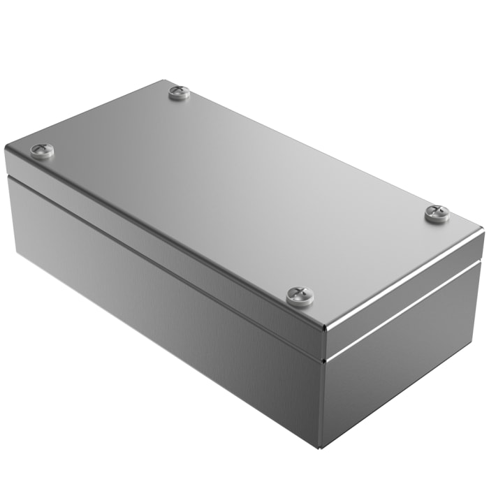 Rose Stainless Steel Enclosures Series Stainless Steel Wall Box, IP66, 100 mm x 200 mm x 61mm