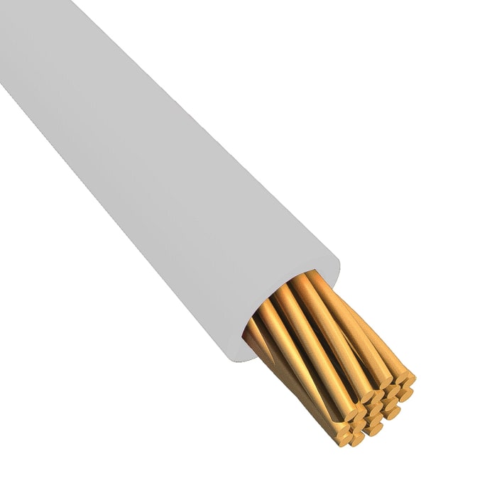 Fils de câblage Alpha Wire UL11028, Ecogen Ecowire, 0,2 mm², Blanc, 24 AWG, 305m, 600 V